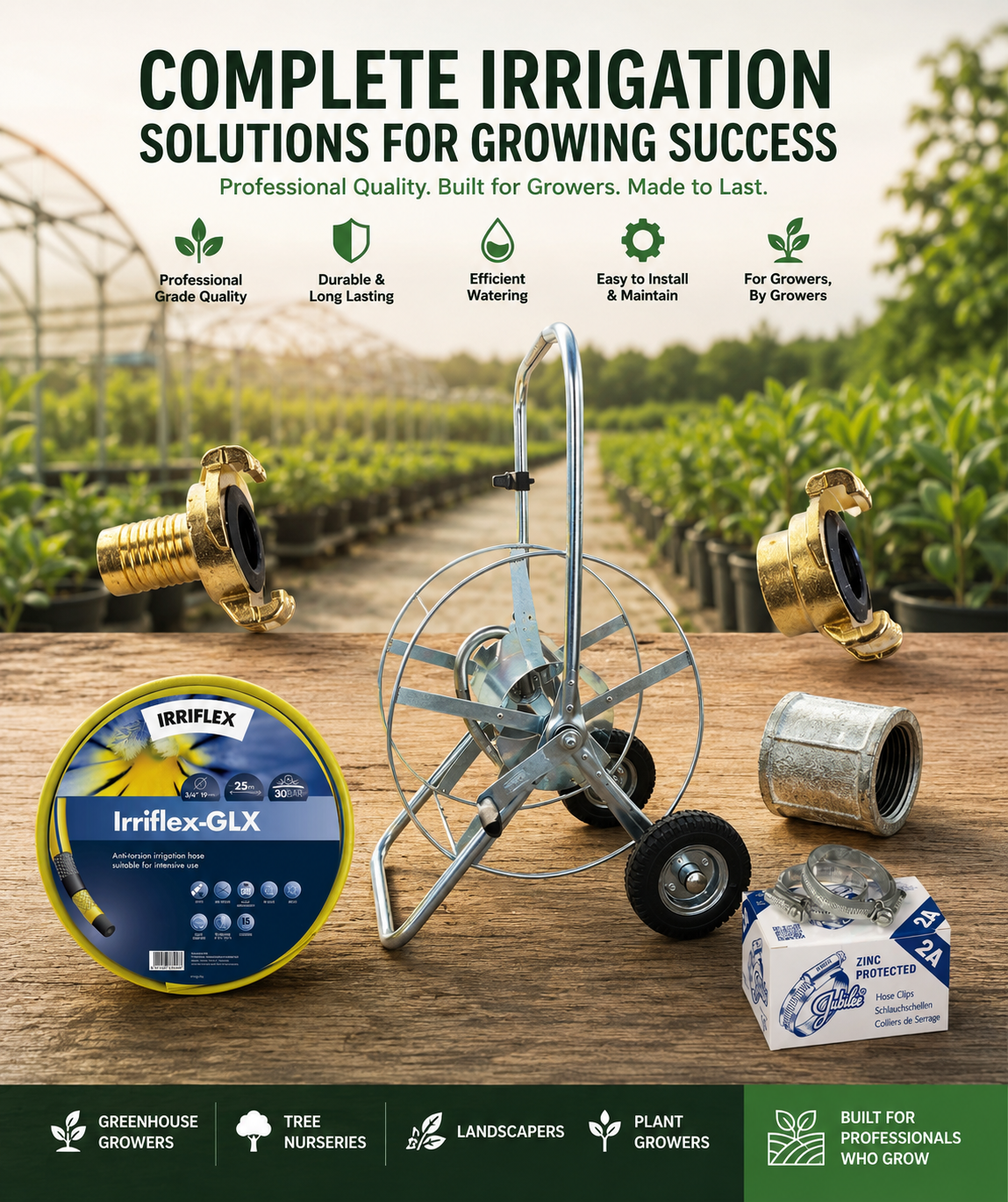 Alba Star 2 Hose Wagon Irrigation Bundle