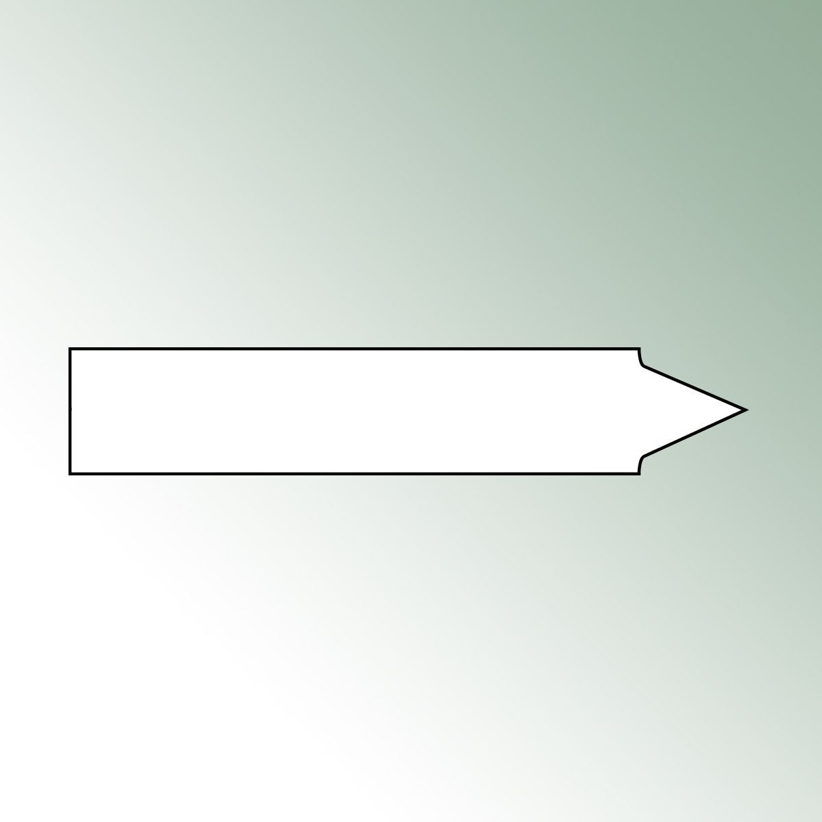 Stick Labels 8x1,4cm white, unprinted No./pack = 500 pieces