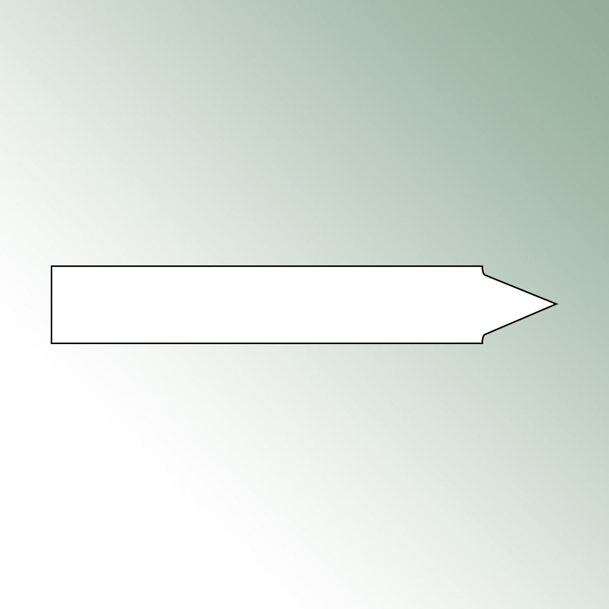 Stick Labels 12x1,8cm white, unprinted No./pack = 500 pieces
