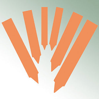 Stick Labels 12x1,8cm orange, unprinted No./pack = 500 pieces