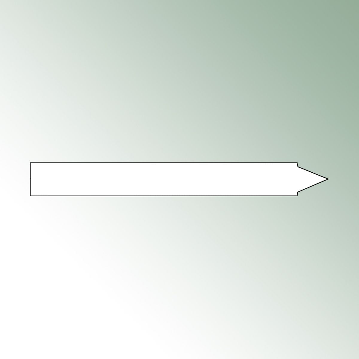 Stick Labels 15x1,6 cm white, unprinted No./pack = 500 pieces