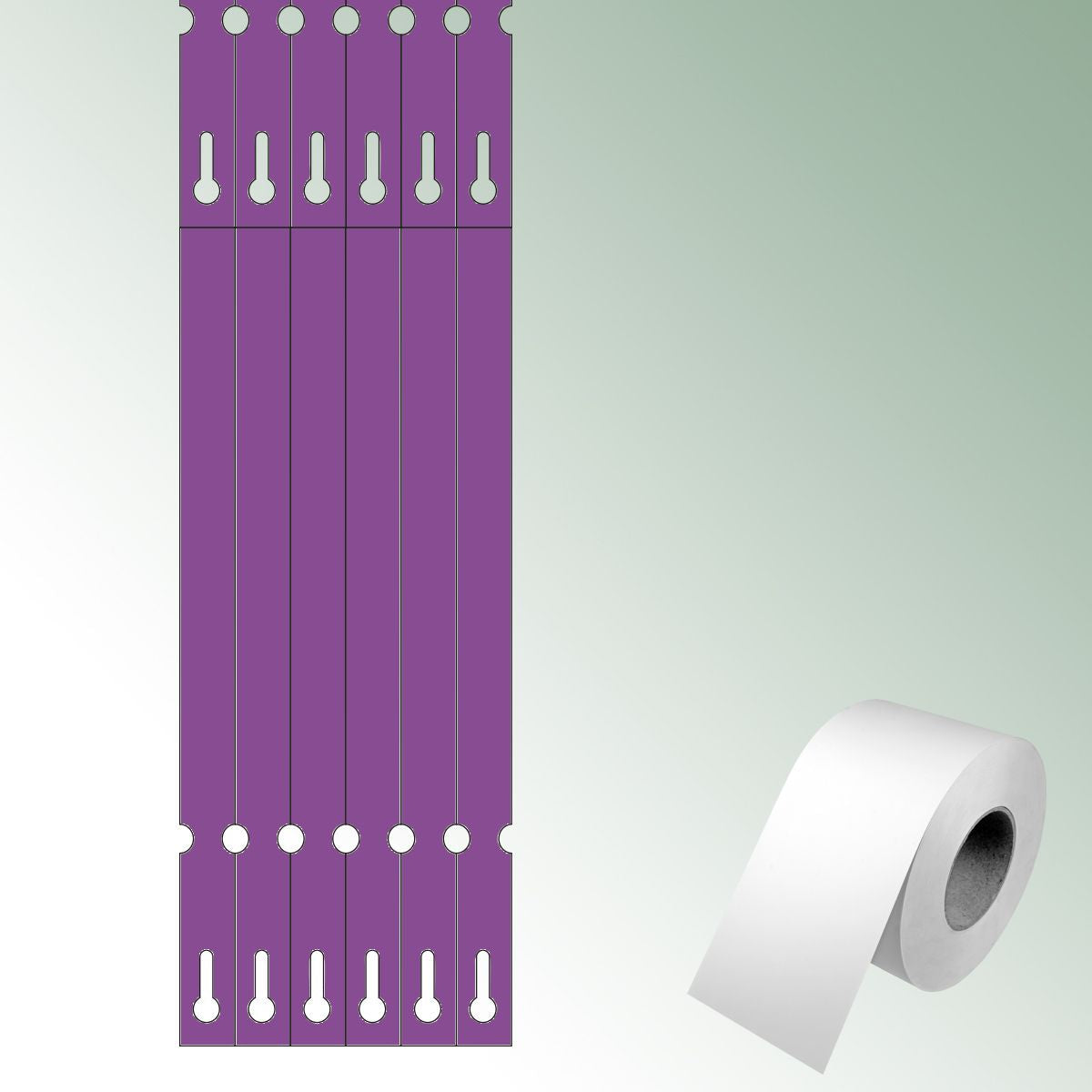 Thermal-Transf. Loops 250x17 violet, unprinted No./roll = 2000 pieces