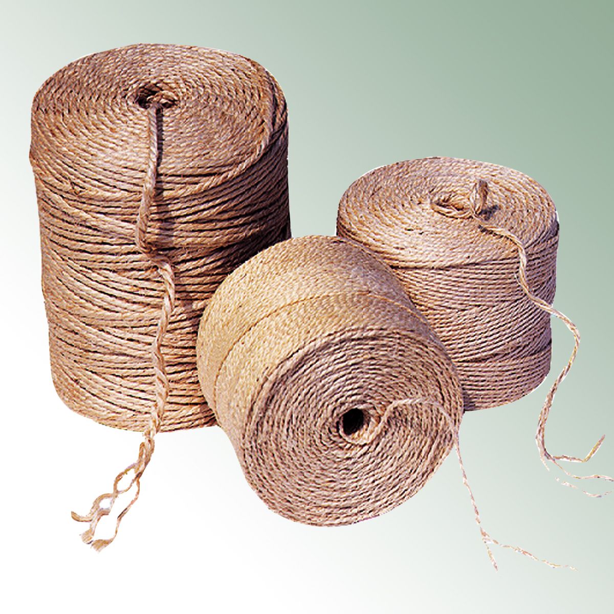 Sisal Twine 3-ply 70 m/kg spool = ca. 6,25 kg sold individually,sack=4spools