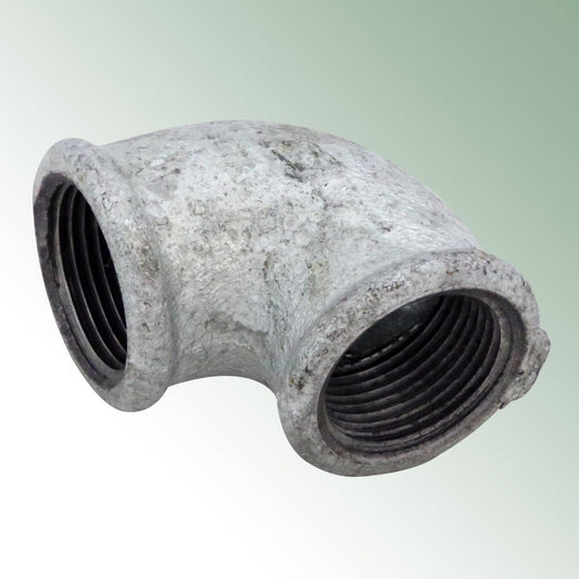 Elbow 90o Galvanised - 3/4" Female Thread
