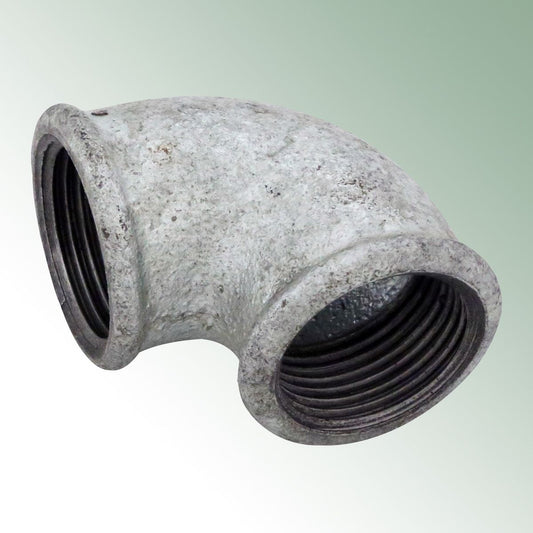 Elbow 90o Galvanised - 1" Female Thread