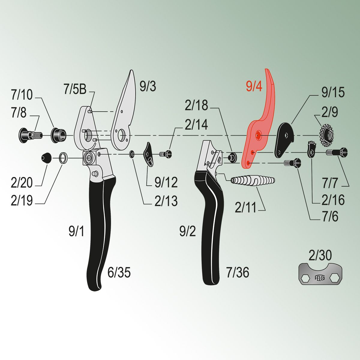 Felco Counterblade for Model 9, 10
