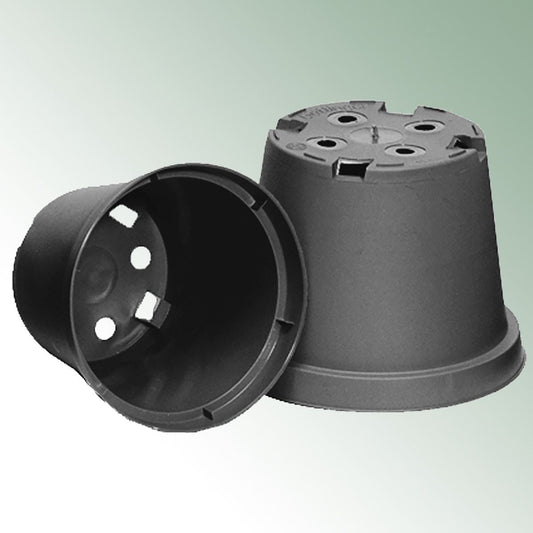 Round Pots G 9x7.2 cm 5° Black