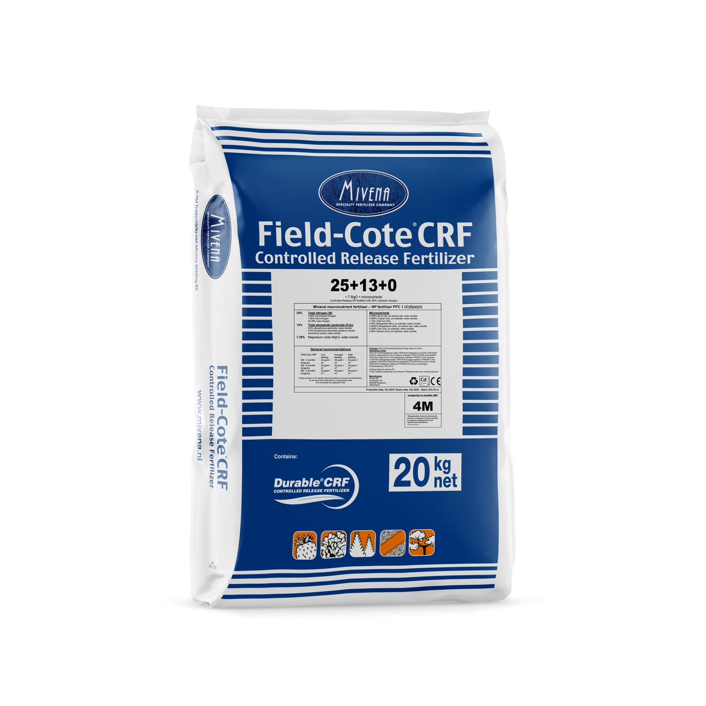 Mivena Field-Cote CRF Fertiliser 25+13+0