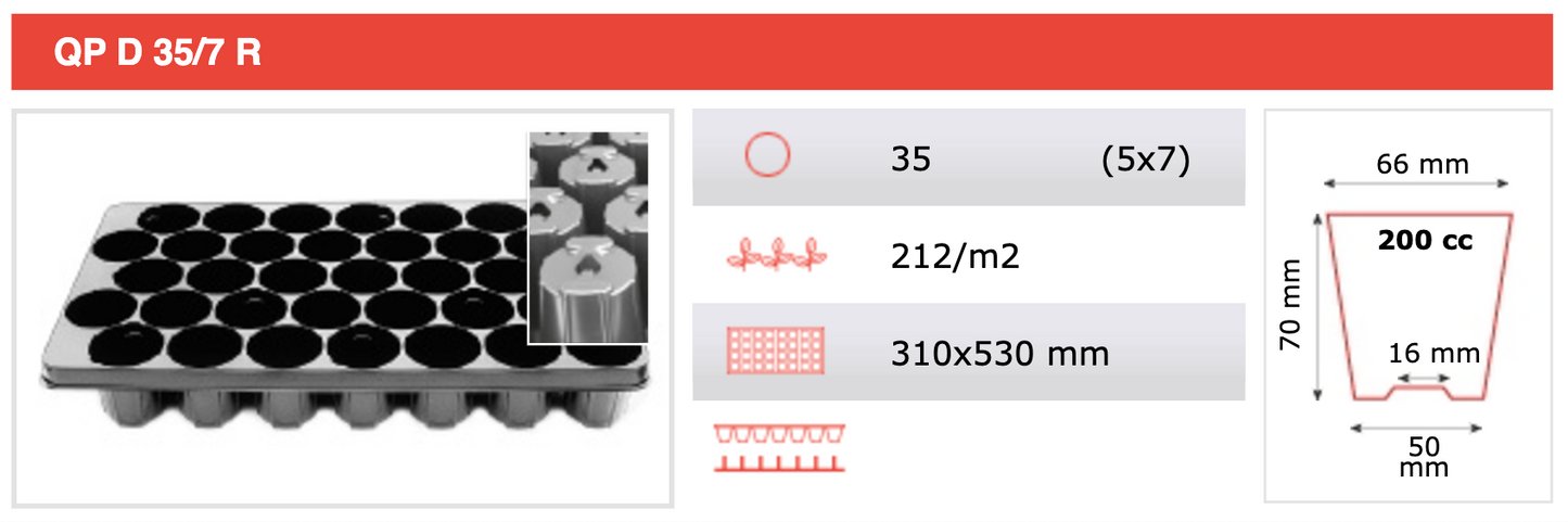 Propagation Tray QPD35/7RB (box of 25)