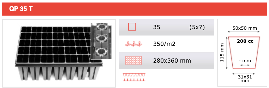 Propagation Tray QP35TB (box of 20)