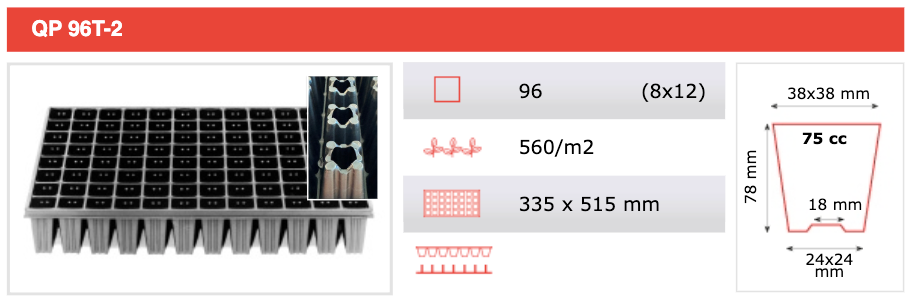 Propagation Tray QP96T-2 (box of 25)