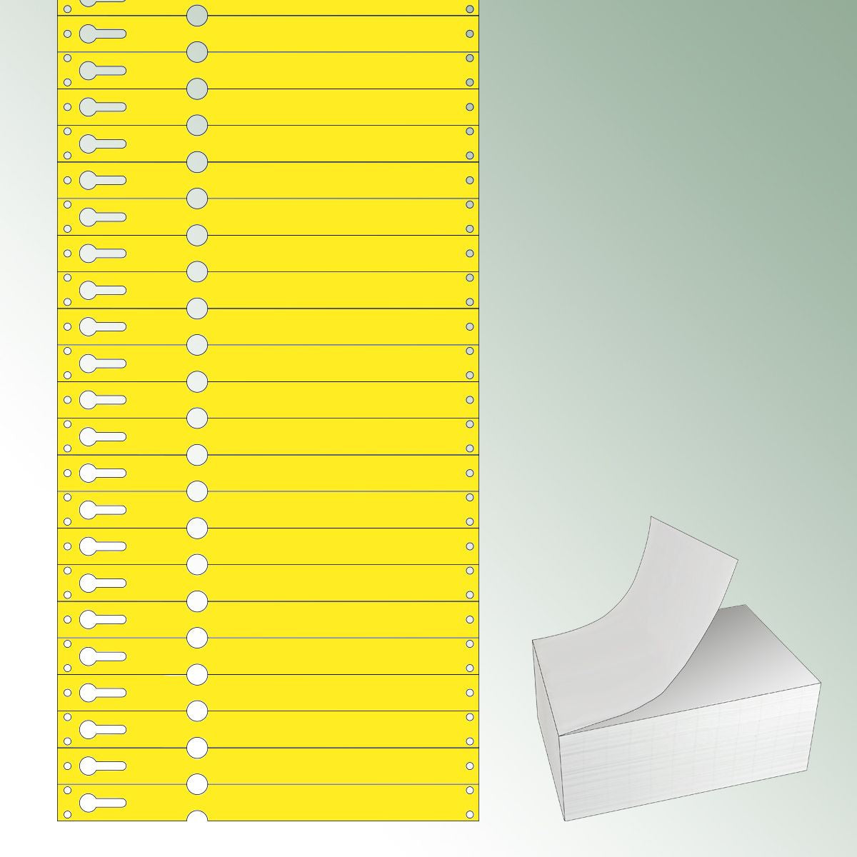 Tyvek yellow, unprinted standard box = 10.000 pieces