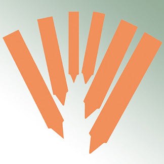 Stick Labels 8x1,4cm orange, unprinted No./pack = 500 pieces