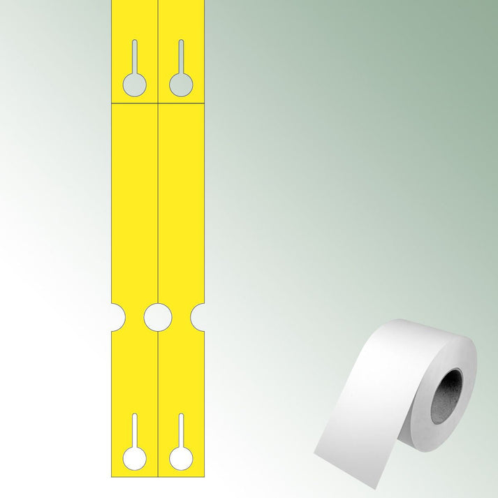 Thermal-Transf. Loops 400x50 yellow, unprinted No./roll = 1000 pieces ...