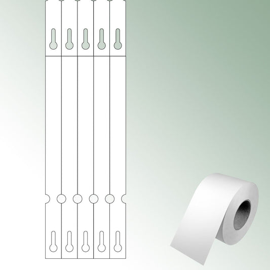 Thermal-Transf. Loops 250x20 white, unprinted No./roll = 2000 pieces