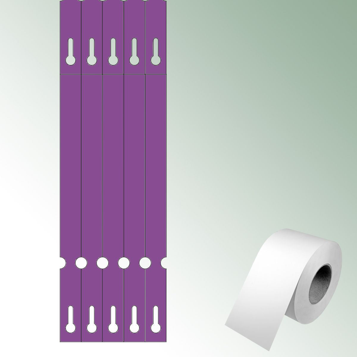 Thermal-Transf. Loops 250x20 violet, unprinted No./roll = 2000 pieces