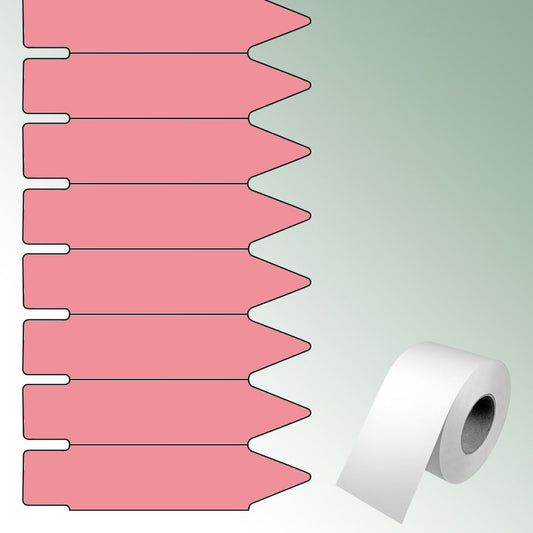 TT Stick Labels 75x17mm pink, unprinted No./roll = 2500 pieces