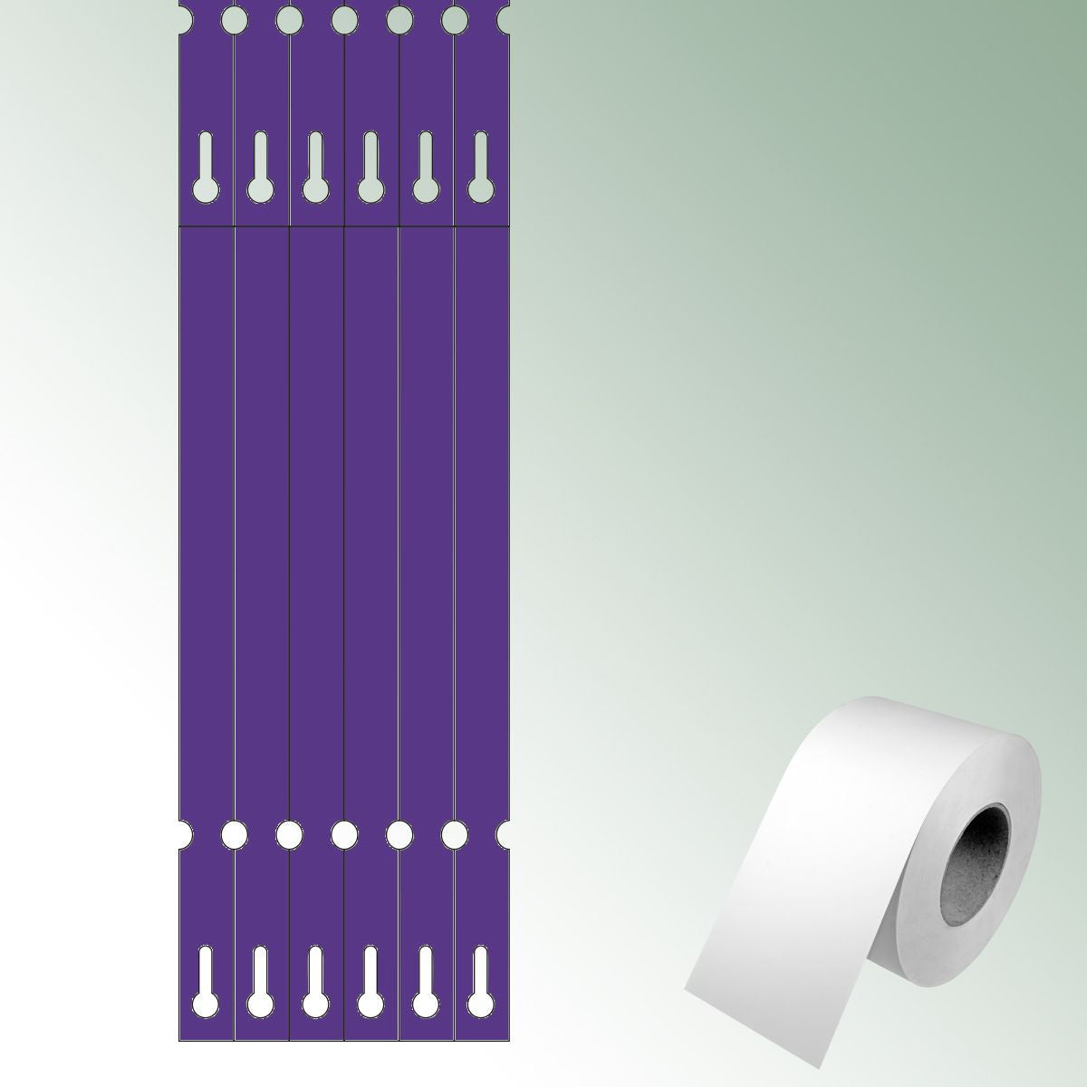 Opti-loops 250x17 violet, unprinted No./roll = 2000 pieces