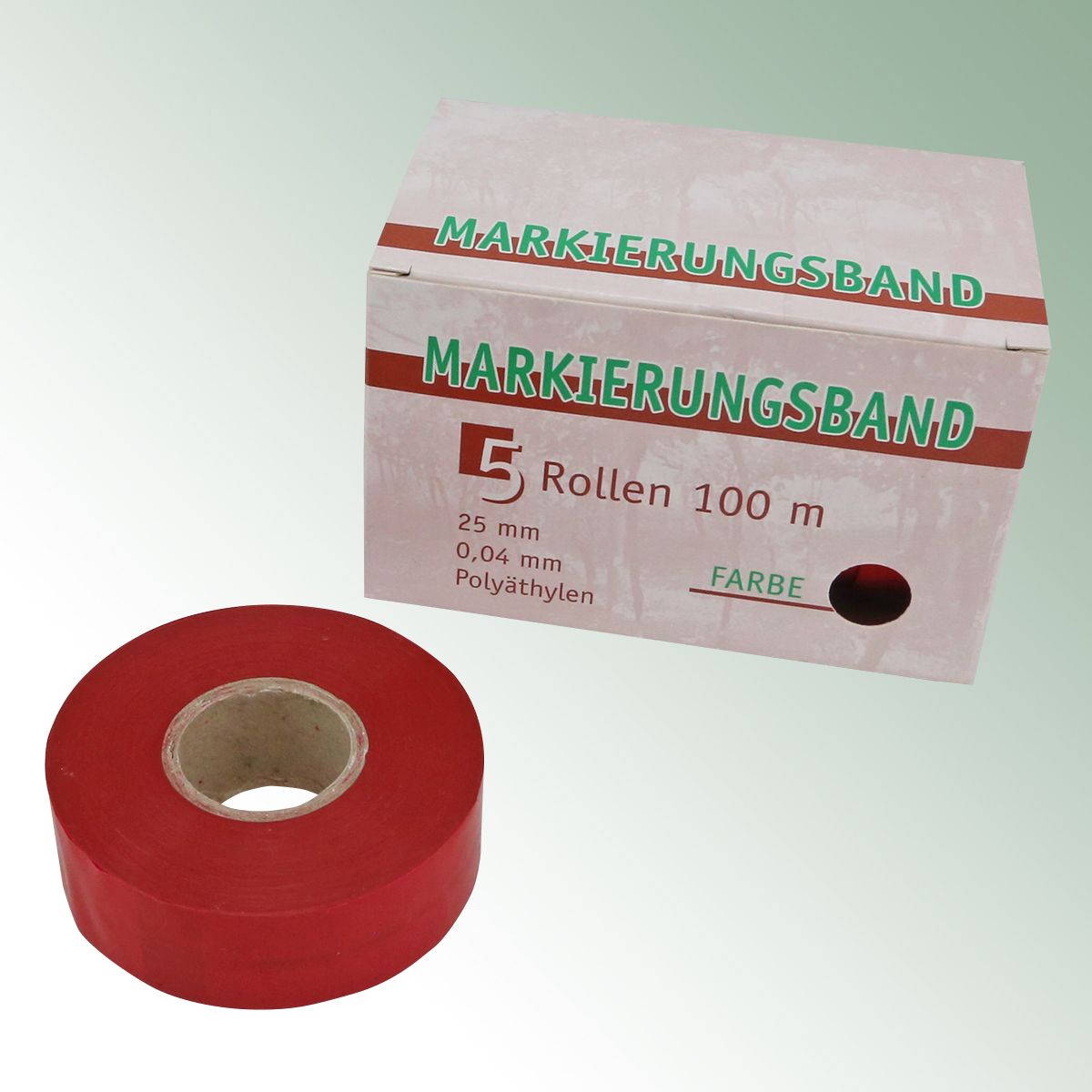 Marking Tape 25mm Red Roll = 100 m
