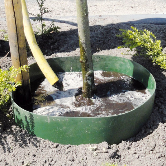 AquaMax Tree Irrigation Barrier, Width 30cm,Length 25m Thickness 3 mm, dark green