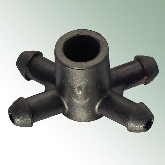 4-way Connector for Drippers with Nipple Fitting Sold individ./Pack= 100 pcs.