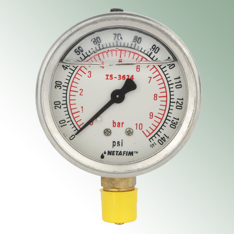 Pressure Manometer 1/4 Male Thread, 0 - 8 bar – PG Horticulture Ltd