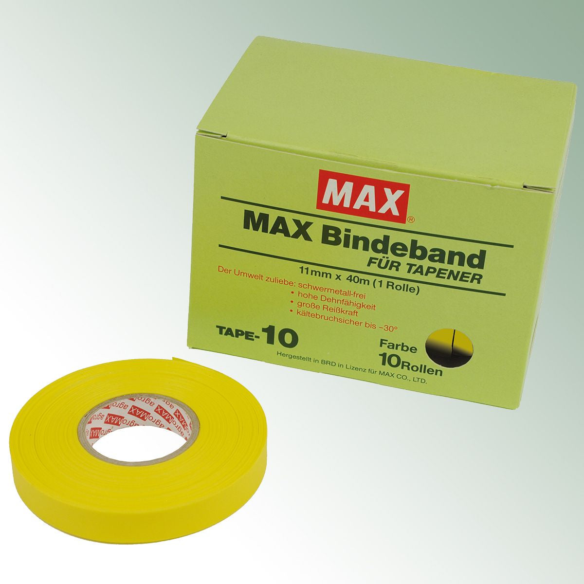 Plastic Ribbon HTB-NL/HTR 0,10 yellow, roll = 40 m