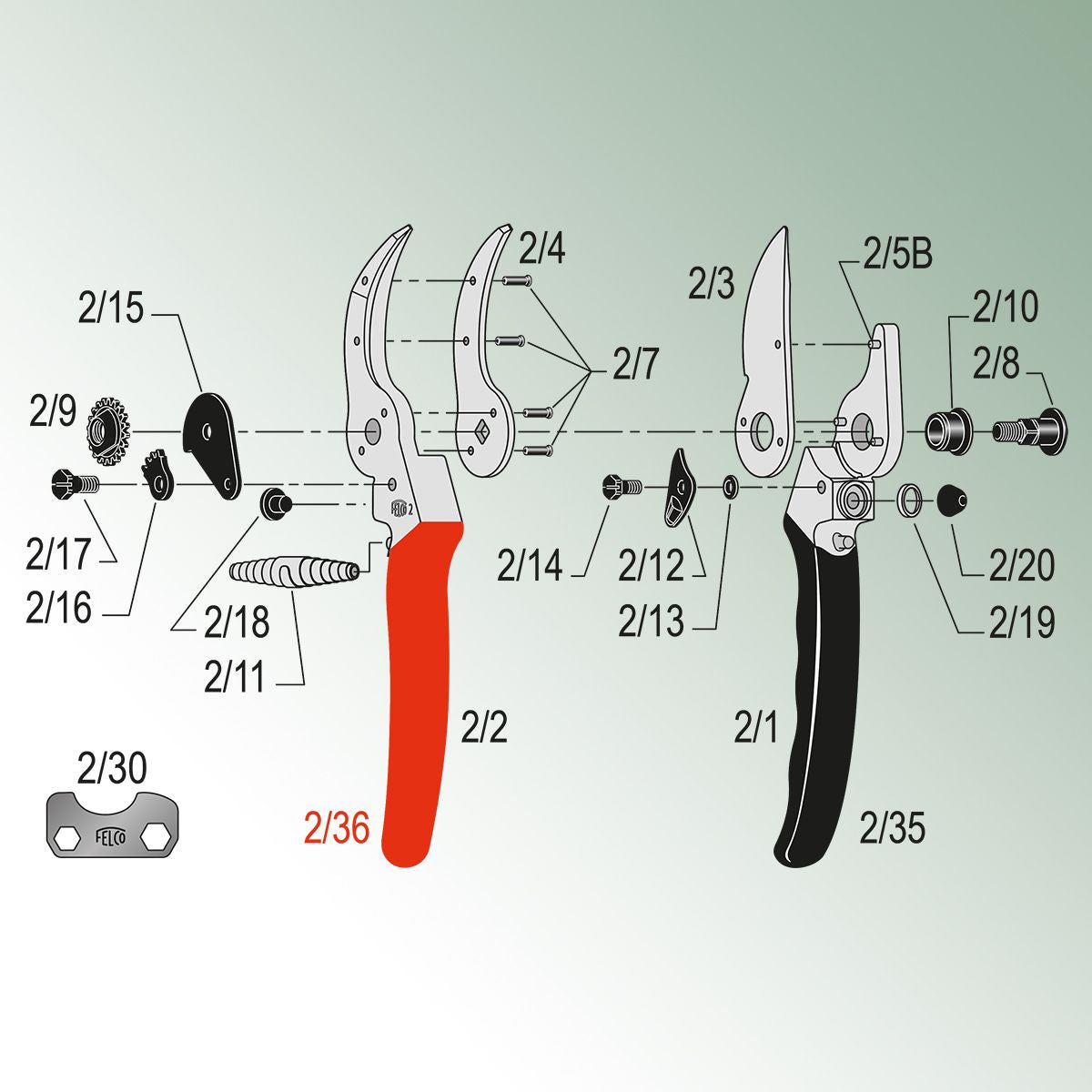 Felco Cover for Counterblade Handle for Model 2, 11