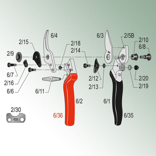 Felco Cover for Counterblade Handle for Model 6