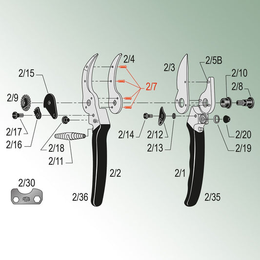 Felco Rivet for Counterblade for Model 2, 4