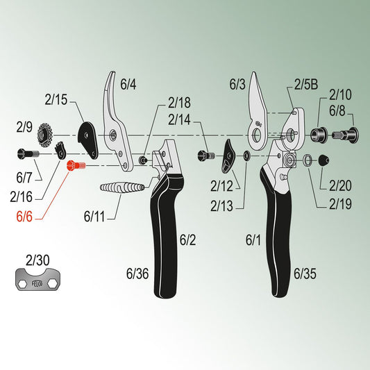 Felco Screw for Counterblade for Model 6, 11, 12