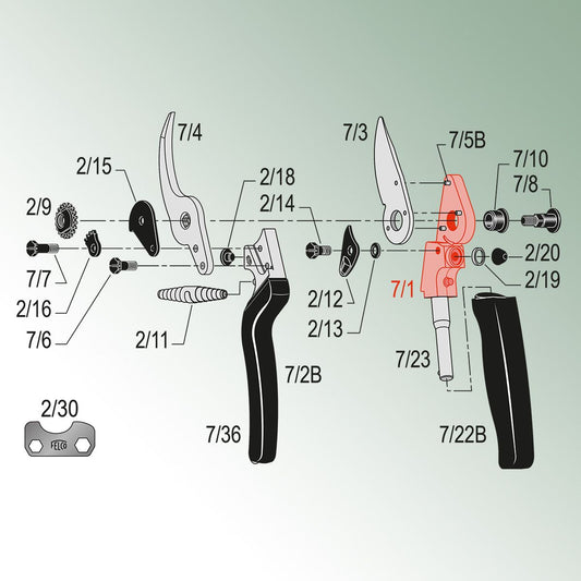 Felco Metal Handle for Model 7