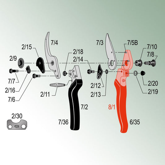 Felco Metal Handle for Model 8