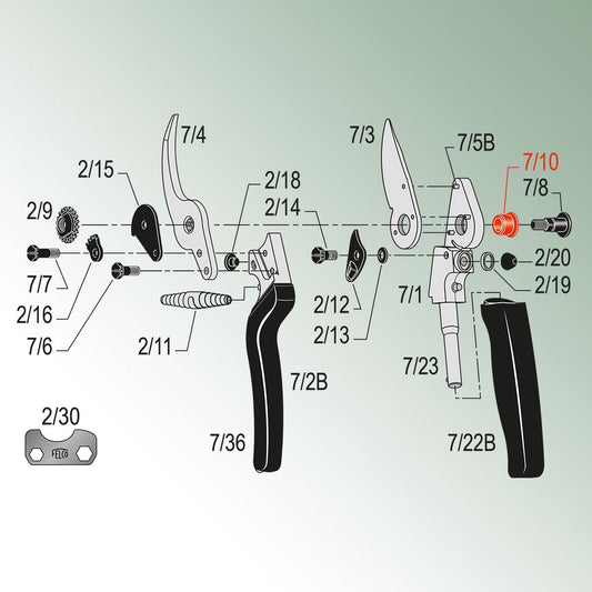 Felco Bush for Model 7, 8, 9, 10, 13