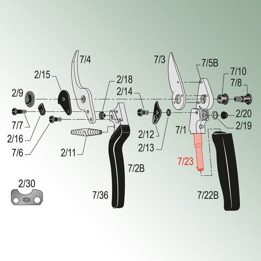 Felco Axle for Rotating Handle for Model 7, 10