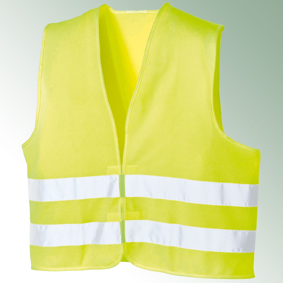 Hi-visibility waistcoat 100% polyester bright yellow