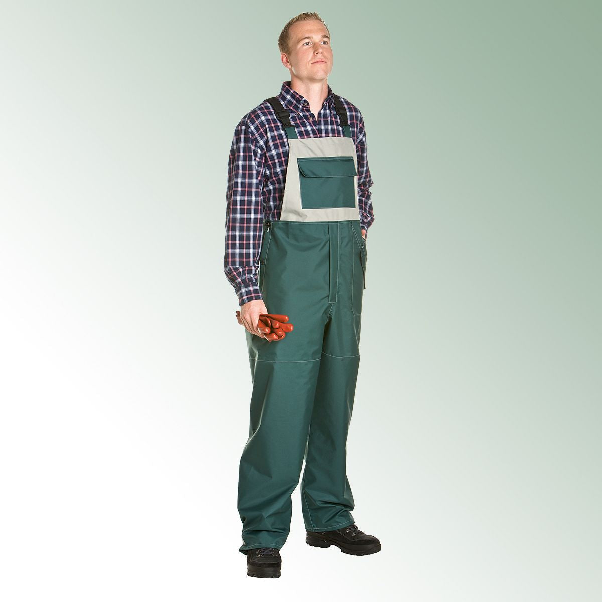 dungarees Select size L dark green / grey