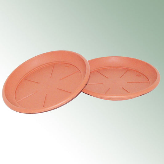 Saucer Terracotta 15 cm curved rim, for 1 litre sold per piece, net = 50 pcs.