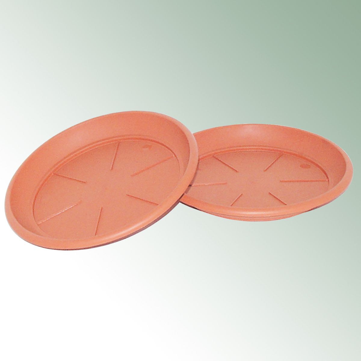 Saucer Terracotta 23 cm curved rim, for 5/6/10 litre sold per piece, net = 50 pcs.